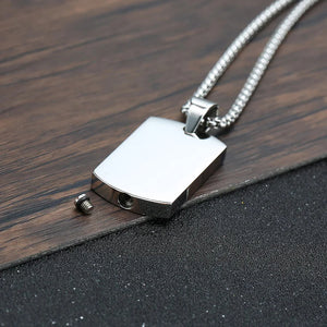 Tag Container Urn Necklace