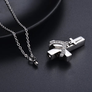 Double-Cross Urn Necklace