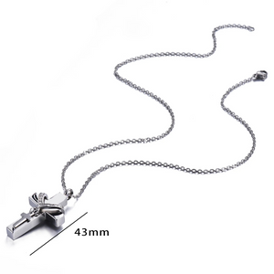 Double-Cross Urn Necklace