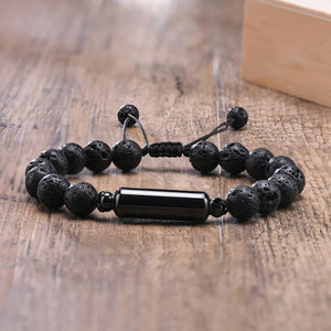Lava Stone Beads Urn Bracelet