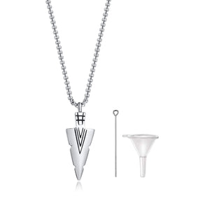 Tribal Arrowhead Urn Necklace