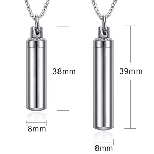 Titanium Steel Urn Necklace