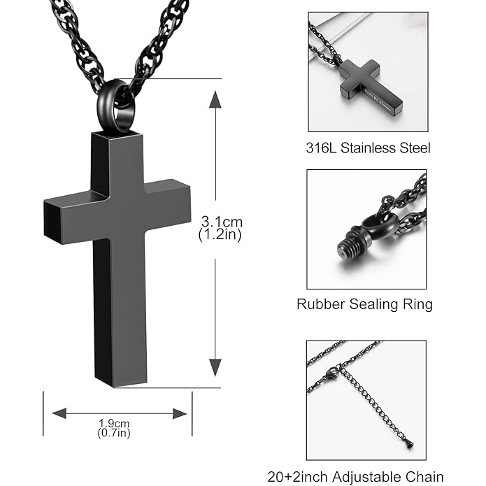 Cross Urn Necklace