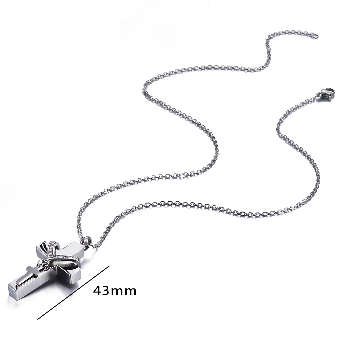 Double-Cross Urn Necklace