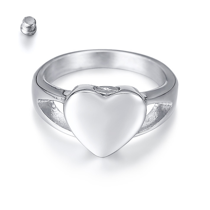 Heart-Shaped Urn Ring