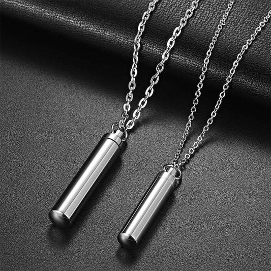 Titanium Steel Urn Necklace