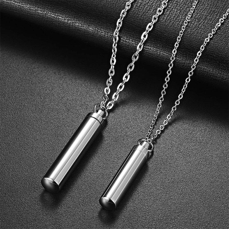 Titanium Steel Urn Necklace