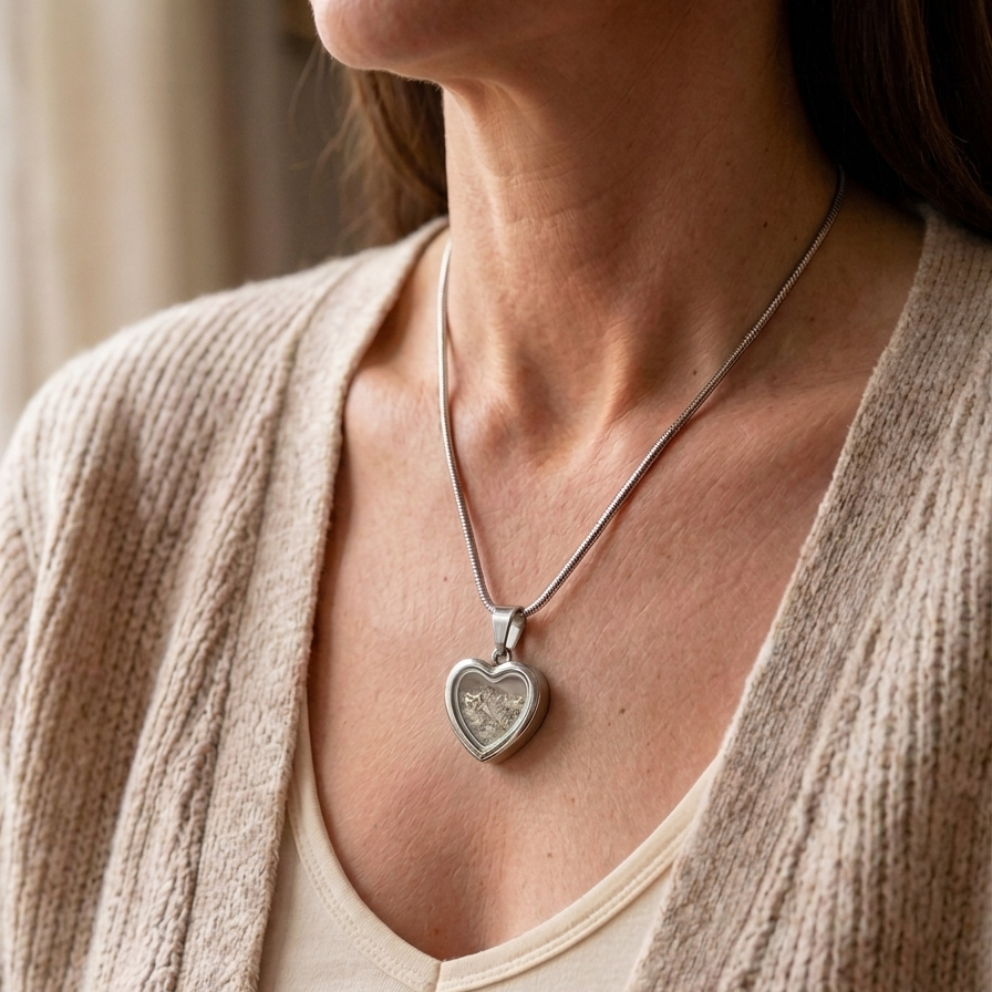 ForeverIn™ Heart Cremation Necklace