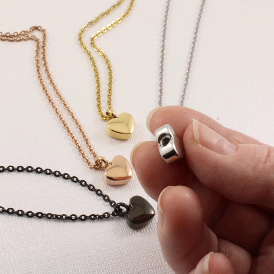 Mini-Heart Urn Necklace