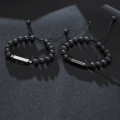 Lava Stone Beads Urn Bracelet