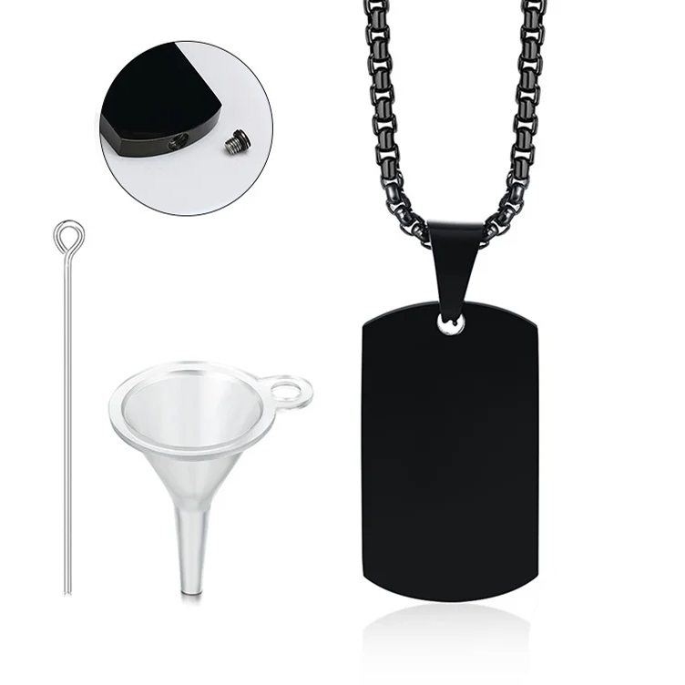 Tag Container Urn Necklace