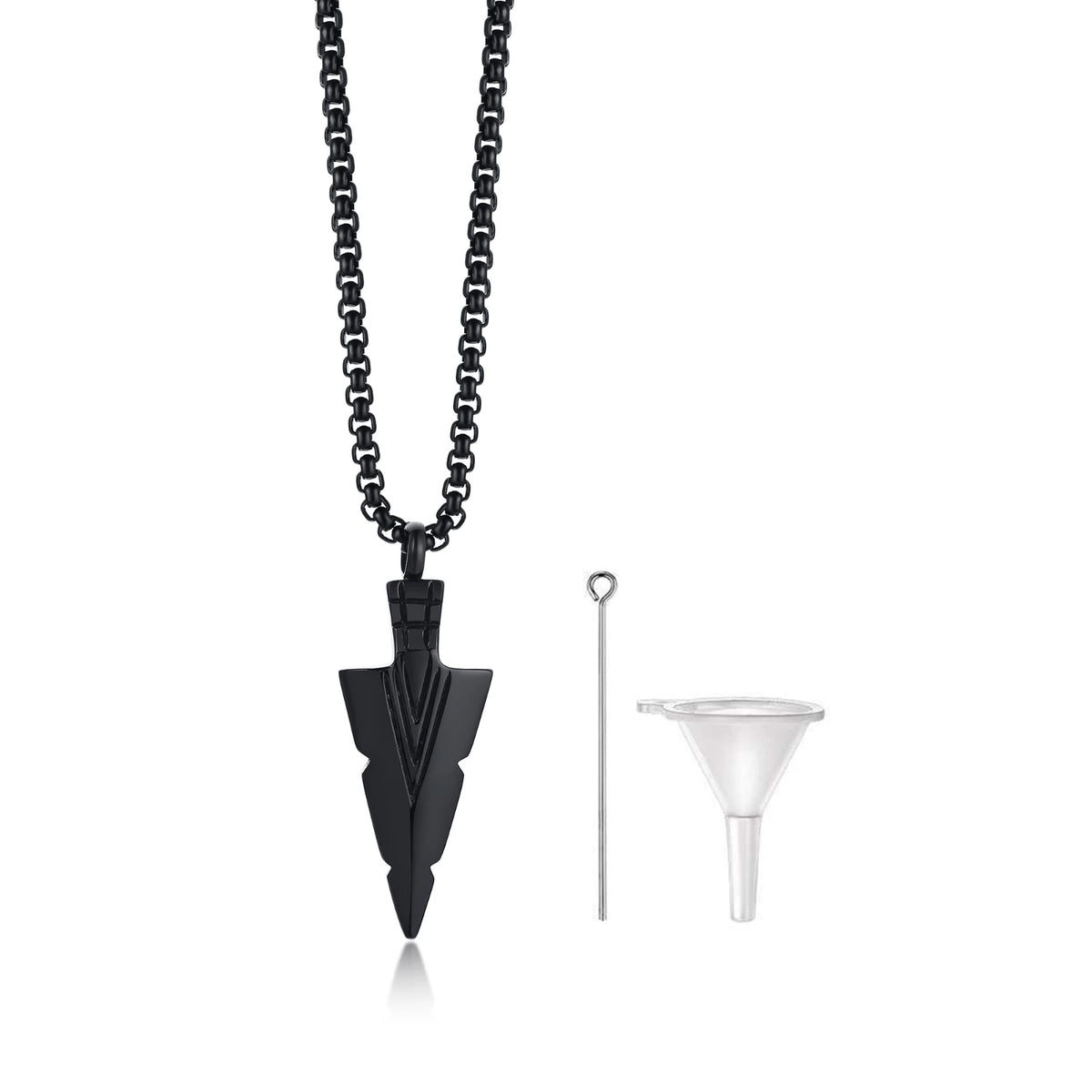 Tribal Arrowhead Urn Necklace