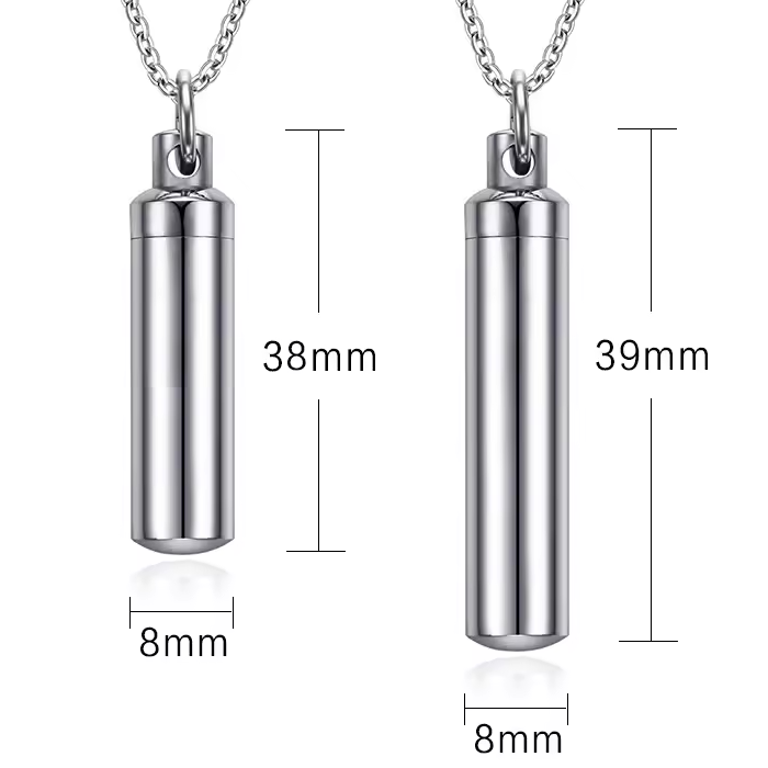 Titanium Steel Urn Necklace